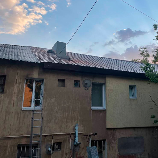 Фото выполненной кровли в ДНР